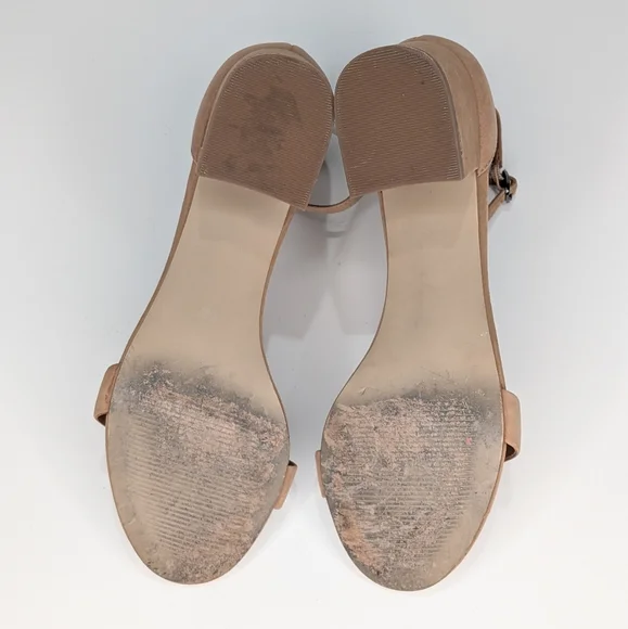 ✨ Steve Madden Irene Block Heel Sandals — Nude, Size 8.5 - Picture 6 of 8